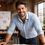 Vitor Barreto Moreira destaca coragem e estratégia como base do empreendedorismo.